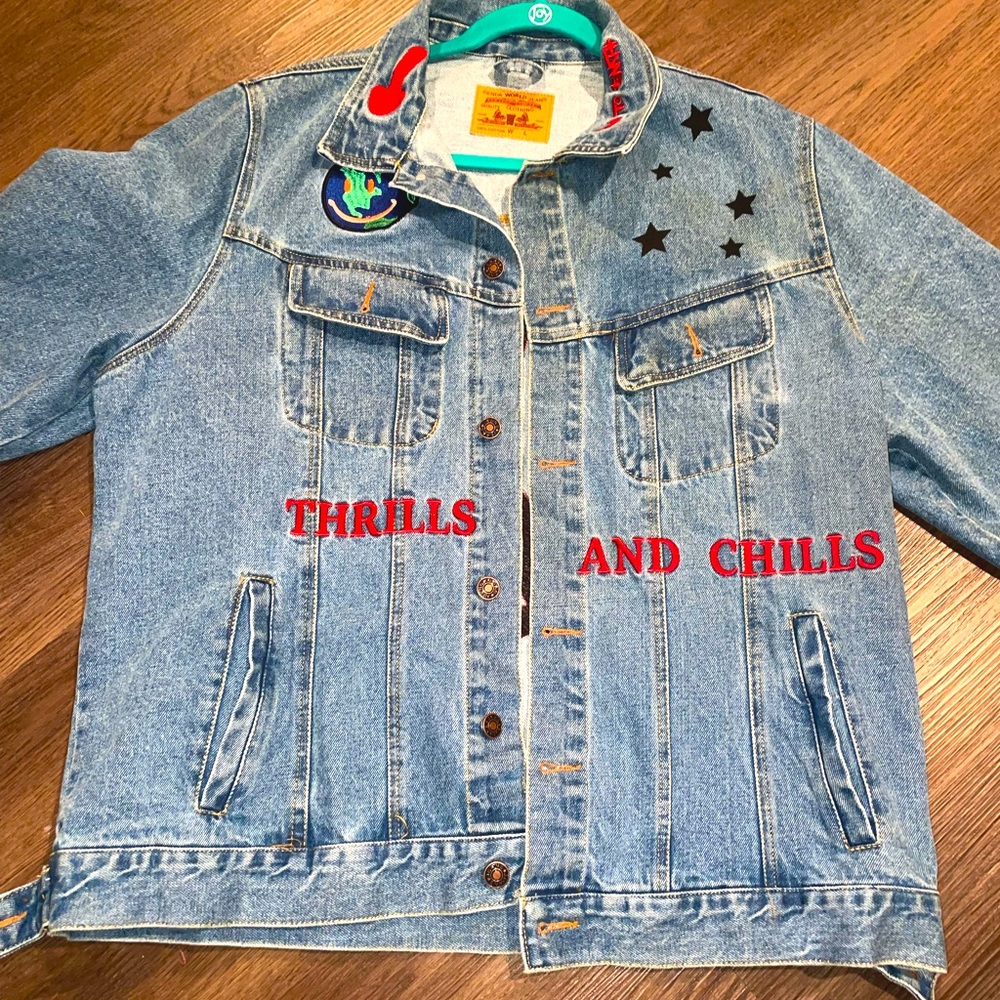 ASTROWORLDxCACTUSJACK jean jacket (Large)